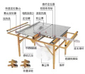 Table de table en acier inoxydable pliant double invisible multi-fonctionnal ds-m001