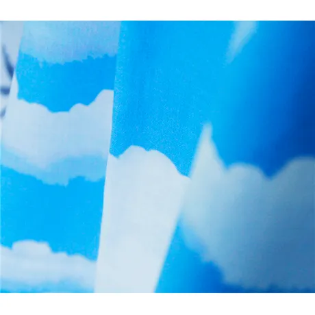 Print cotton linene material fabric