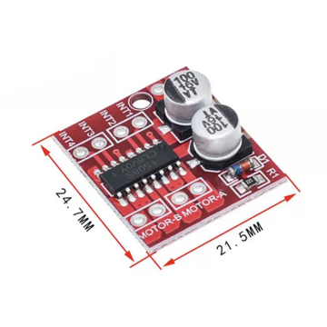 Lorida Mini L298N a 2 canali CC Motore PWM Regolamento della velocità PWM Double H-Bridge Modulo Board del motor