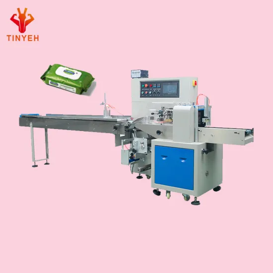 Horizontal Flow Packing Machine for Napkin, Paper Towel, Wet Wipes, and Facial Tissue