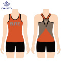 Custom cheerleading tank top and short