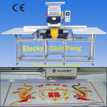 large working area embroidery machine sales for cap garment flat embroidery