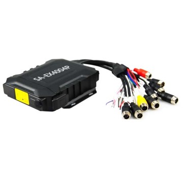 Car 4-way functional dual SD card Mobile dvr