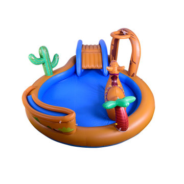 Play Center Inflatable Kiddie Spray Pool with Slide