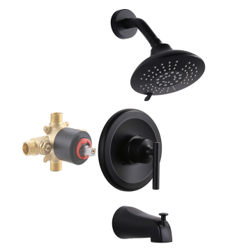 CUPC Certified Wall-Mounted Shower Tub Kit with Concealed Faucets and Pressure Balance Valve