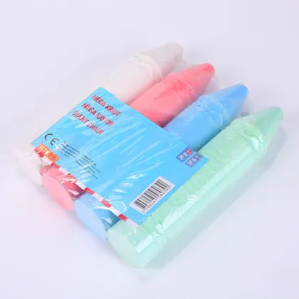 Super Big Jumbo Sidewalk Crayon Chalk: Custom, Dustless, and Washable for Outdoor Art