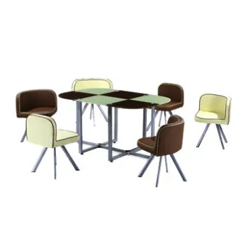 1+6 Dining Sets, Cheap Dining Room Furniture for Promotion, Customized Colors are Accepted