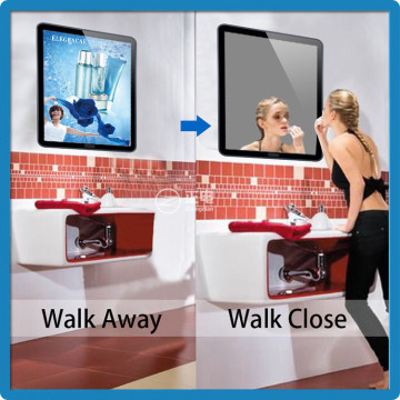 New China products for sale tablet design led magic mirror sensor light box with sucker