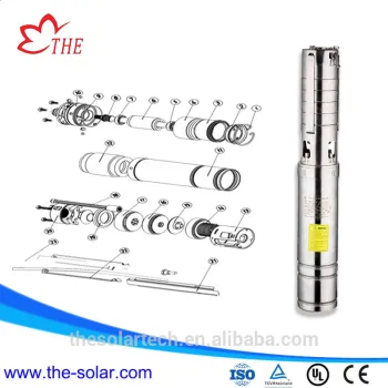 5kw hybrid power Submersible solar Water pump