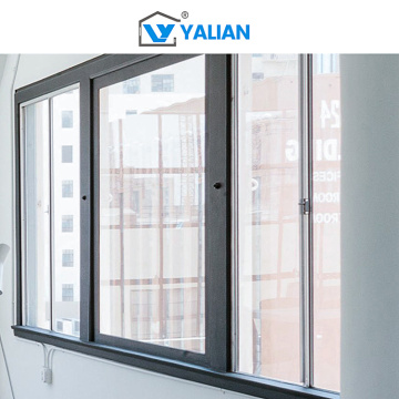 sliding glass door window High Quality Windows 3-Track Aluminum Sliding Windows Factory