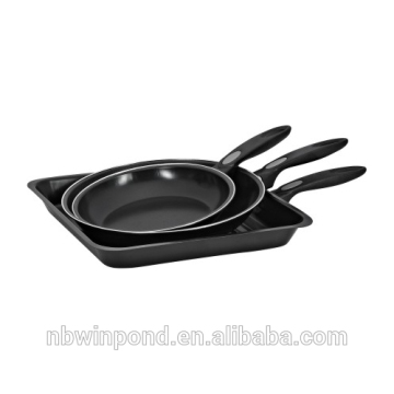 Round and square set fry pan ,carbon steel nonstick fry pan