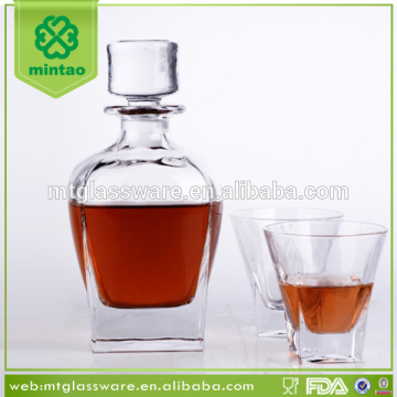 2015 New elegant clear scotch whisky 750ml glass wine bottles wholesale