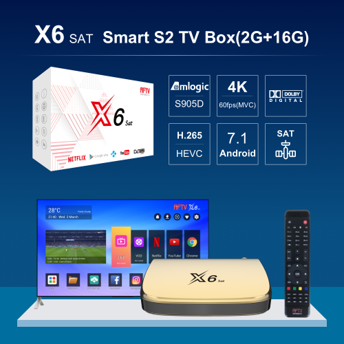 X6 Sat Android TV box
