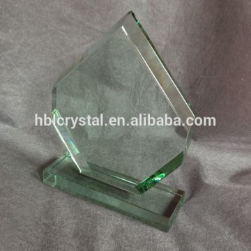 popular new design glass trophy for souvenir gift HBL-NA48