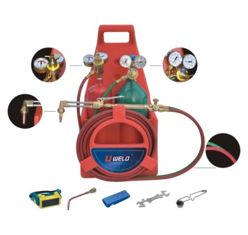 UWELD Gas Cylinder Welding and Cutting Kit - Oxygen Acetylene Welding Cutting Torch Kit