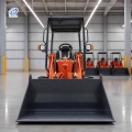 400kg Mini Elektrikli Lastik Tekerlekli Yükleyici Joystick Kontrolü