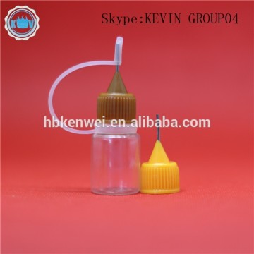 Fast delivery PET metal needle tip dropper bottle,olive oil e juice e liquid vapor juice essential oil bottles 5ml