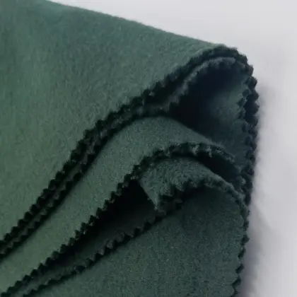 Double-Sided Brushed Polyester Knitted Polar Fleece Fabric
