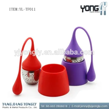 Foot grade Silicone lovely stainless steel tea infuser