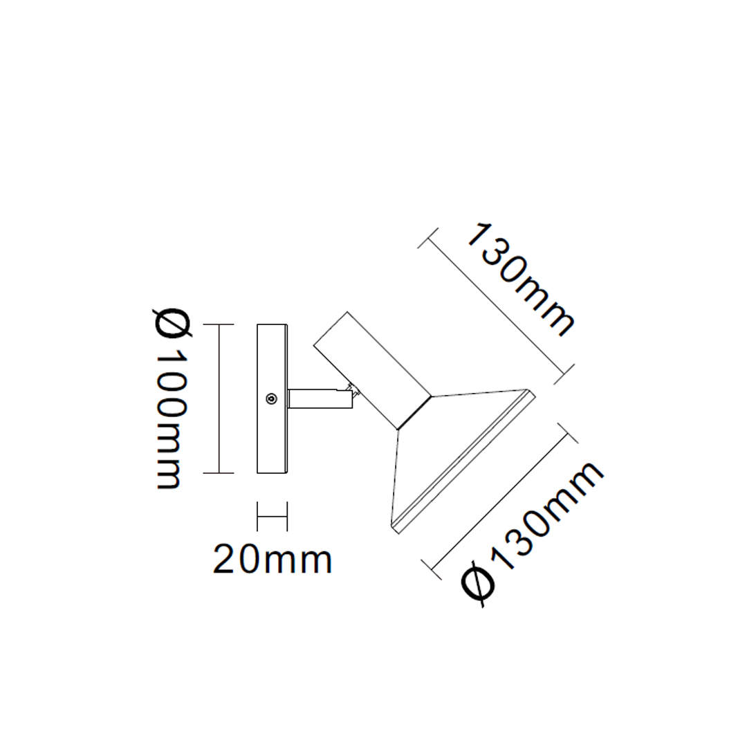 Bronze Brushed Metal Wall Lamp-03