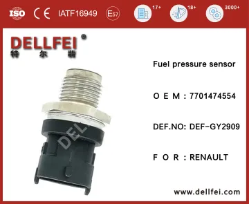 Fuel Pressure Sensor 7701474554 Common Rail Fuel High Pressure Sensor for RENAULT