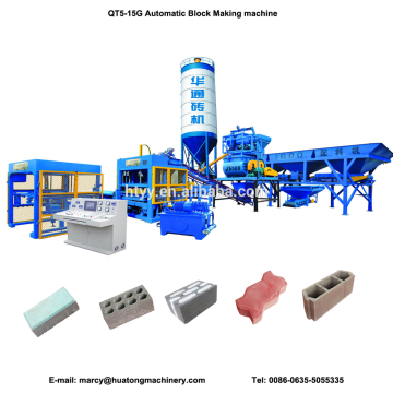 Paving concrete brick machine QT5-15 automatic brick making machine