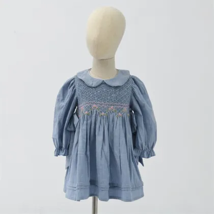 Girls' Autumn Western Style Dress