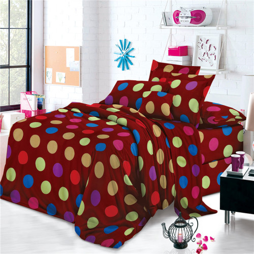 Colorful Spots Polyester Disperse Print Fabric For Sheets