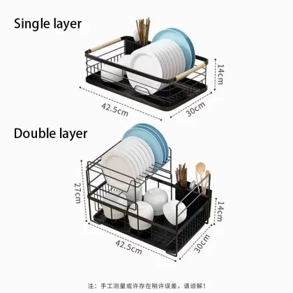 Household Utensils Storage Rack: Bowl and Dish Organizer