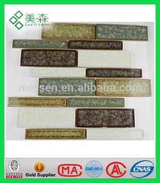 AJ016 Most popular glass ceramicl mosaic tile Polished