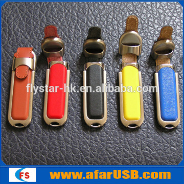 Hot selling leather usb flash drive