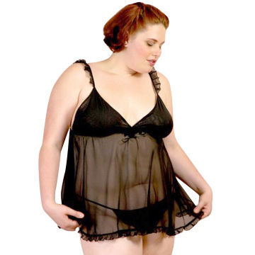 Plus Size Lingerie in Transparent Design, Design Your Own Lingerie, Fetish Lingerie Factory