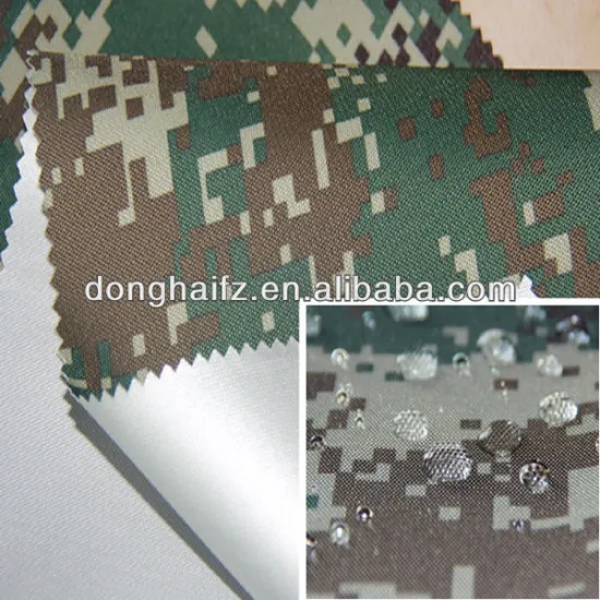 Powerful waterproof coating by PV camouflage oxford cloth