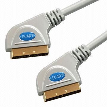 SCART-Stecker-Assemblys mit voll Kupfer innere Führung, PVC, in Double Color zur Verfügung gestellt