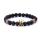 Pierre de lave femmes Crown Stretcth Bracelet