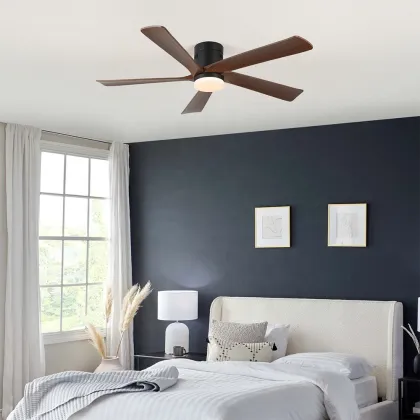 Nordic Wood Restaurant Fan - Ceiling Fan Lamp for Living Room