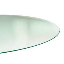 8mm 10mm polished round edge tempered glass top coffee table