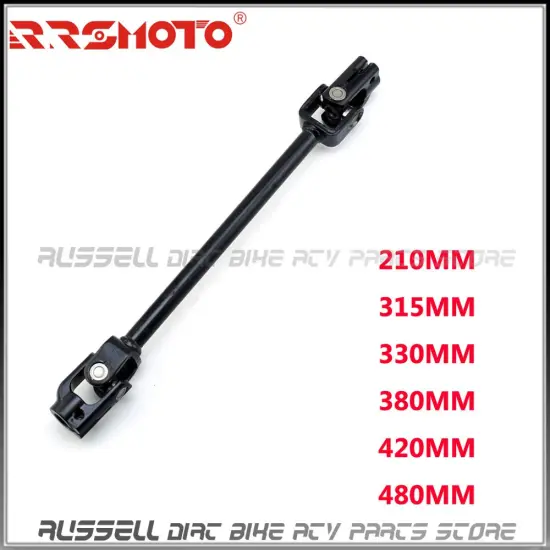 210mm ~ 480mm 30T 15mm Power Steering Gear Shaft Rack Pinion Knuckle Go Kart chinese ATV Quad Golf Cart 4 wheel spare parts