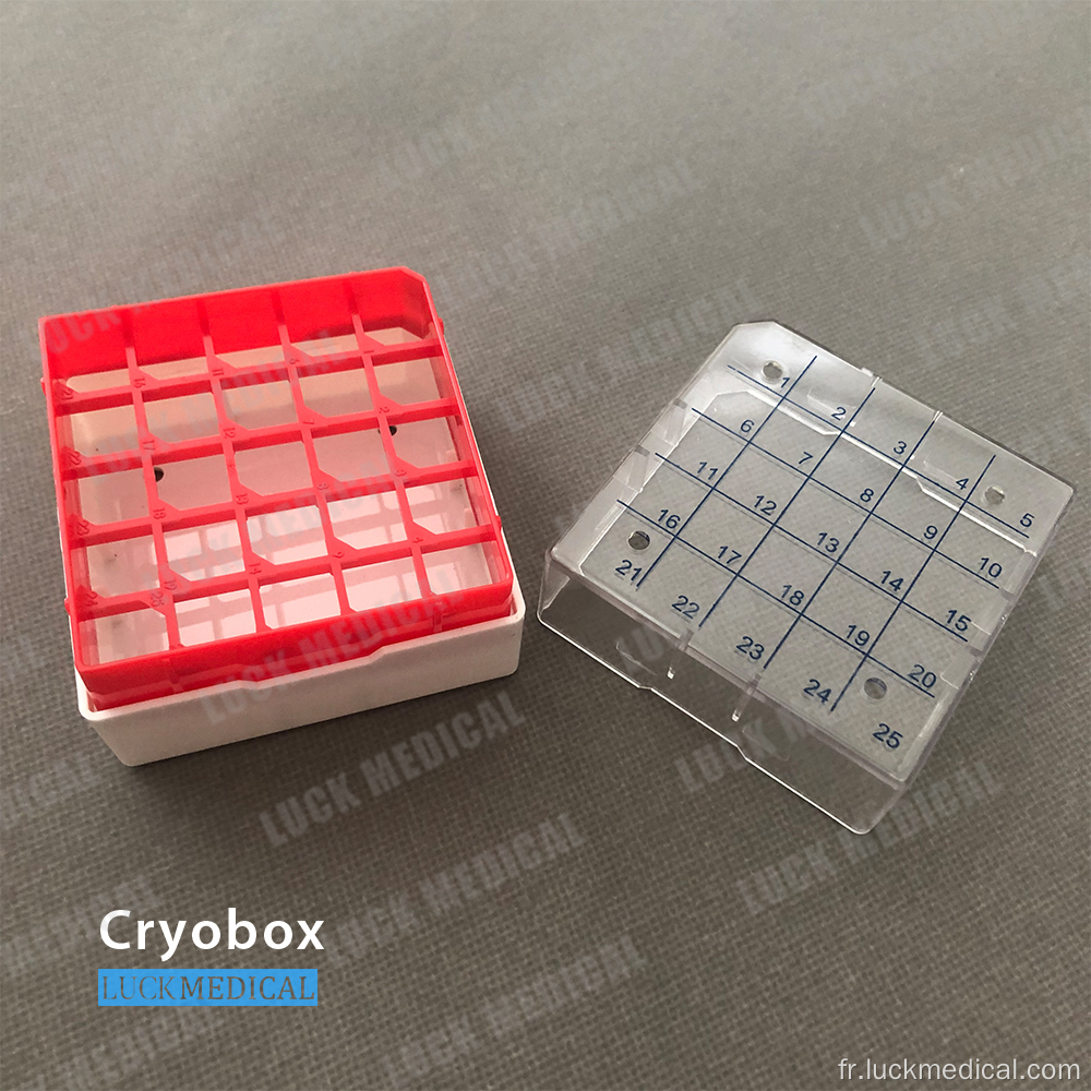 1,8 ml de cryotube Box 25 Place