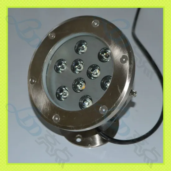 New fashion 9W 24V round IP68 submersible led light for swimming pool 12v