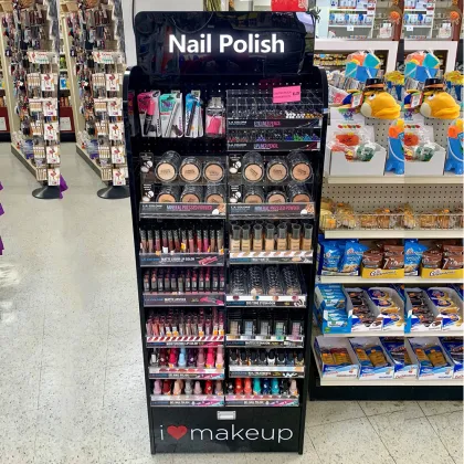 Custom Nail Polish and Lip Gloss Display Rack