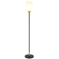 Modern Matte Black Wood Floor Lamp
