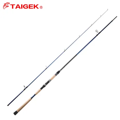 TAIGEK 8ft-9ft High Carbon Fiber 2-Section Sea Bass Spinning Rod