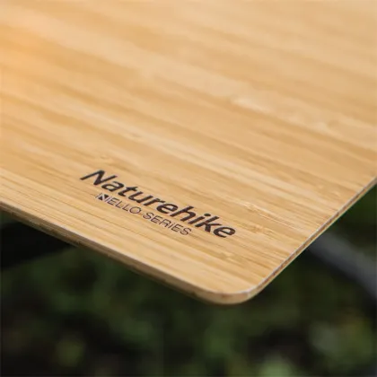 Hangrui Niello Series Outdoor Glamping Big Bamboo Platform Simple Table