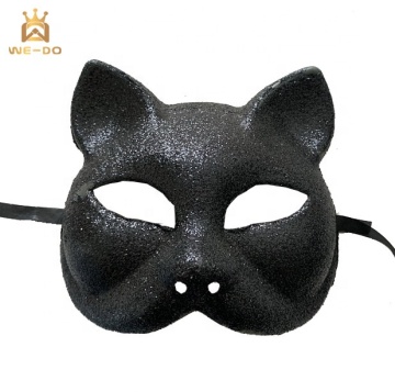 2020 New Design Carnival Party Glitter Black Cute Cat Mask