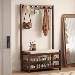 Multi-Functional Nan Bamboo Freestanding Coat Rack