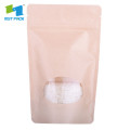 Food packaging stand up pouch window zipper bag