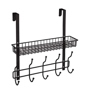 Over The Door Hanging Basket Spice Rack for Pantry Storage