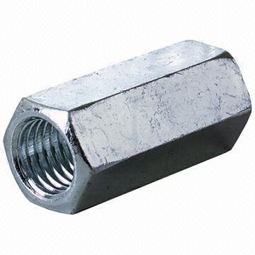 Coupling Nut, Made of Steel, Stainless Steel and Brass, RoHS Directive-compliant