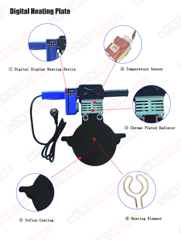 Hot Sale Manual Hand Push 2 Clamps Pipe Welding Machine